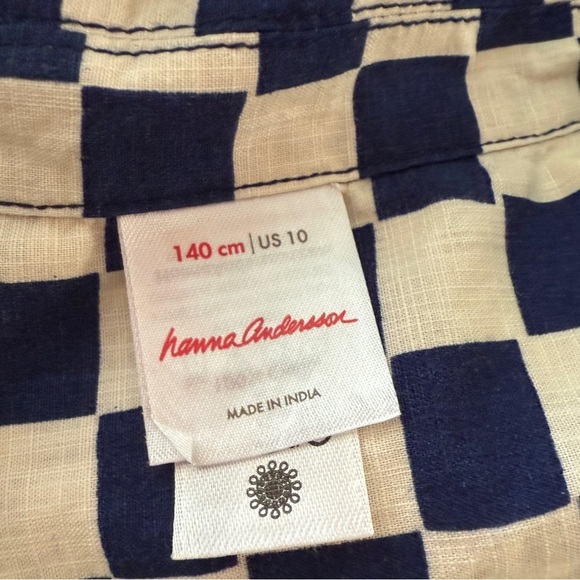 Hanna Andersson Kids Matching Set - Checkered Shorts and Short Sleeve Shirt - 10 - Picture 4 of 6